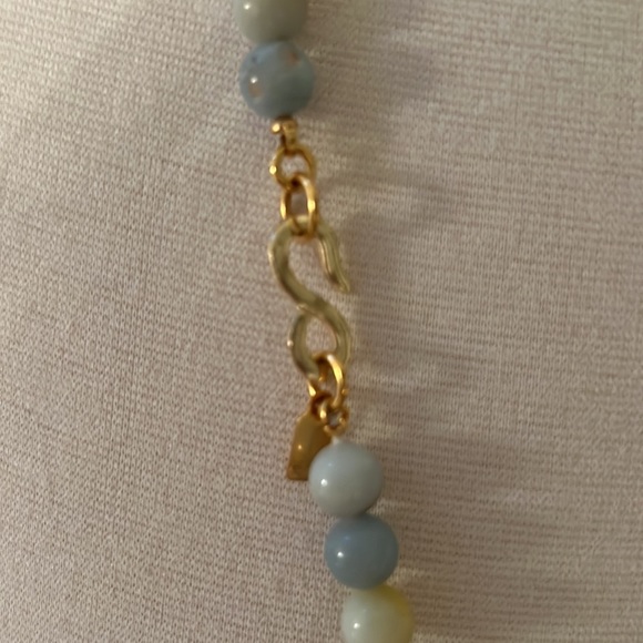 Kenneth Jay Lane Turquoise Beaded Tassel Necklace - Picture 4 of 5